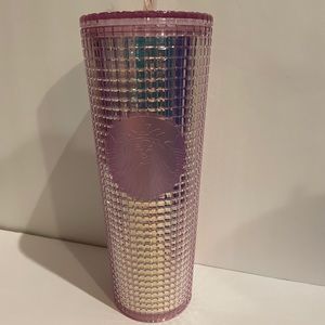 Starbucks Holiday 2020 pink mirror grid tumbler